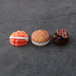 奶油面包蛋糕微縮食玩迷你模型廚房超市過家家仿真超小食物具