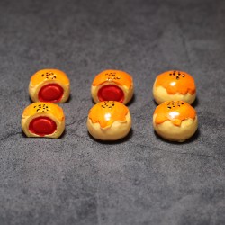 蛋黃酥甜點蛋糕微縮食玩迷你模型小廚房超市過家家仿真超小食物 蛋黃酥甜點蛋糕微縮食玩迷你模型小廚房超市過家家仿真超小食物