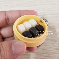 仿真食物模型蒸籠小掛件小籠包籠屜模型鑰匙扣迷你微縮食玩小玩具 仿真食物模型蒸籠小掛件小籠包籠屜模型鑰匙扣迷你微縮食玩小玩具