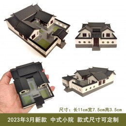 現代別墅擺件微縮景觀中式庭院小中國風小院子裝飾微拍模型 現代別墅擺件微縮景觀中式庭院小中國風小院子裝飾微拍模型