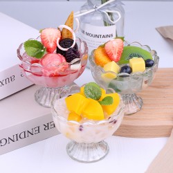 仿真奶昔冰淇淋模型水果撈草莓玩具冷飲酸奶甜品擺設道具裝飾樣品 仿真奶昔冰淇淋模型水果撈草莓玩具冷飲酸奶甜品擺設道具裝飾樣品