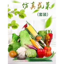 仿真蔬菜模型套裝泡沫塑料假玉米南瓜白菜拍攝道具幼兒園教具裝飾