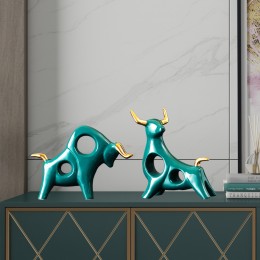 牛氣沖天擺件家居飾品創意客廳輕奢風格招財辦公室酒柜樣板房北歐