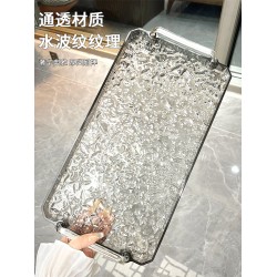 輕奢茶盤長方形家用茶幾衛生間放茶杯子高級化妝品水果美容收納盤 輕奢茶盤長方形家用茶幾衛生間放茶杯子高級化妝品水果美容收納盤