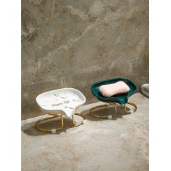 肥皂盒放香皂盒神器輕奢風創意時尚家用肥皂托盤瀝水衛生間置物架