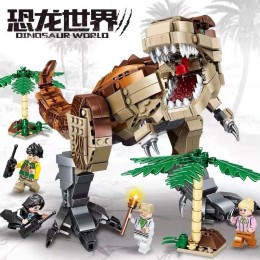 中國積木玩具恐龍系列霸王龍三角龍暴虐龍