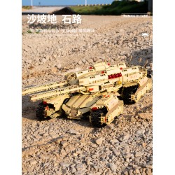 適用樂高MOC軍事猛犸坦克可發射高難度拼裝積木玩具男孩模型禮物 適用樂高MOC軍事猛犸坦克可發射高難度拼裝積木玩具男孩模型禮物