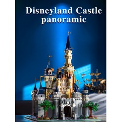 中國積木大型全景迪士尼粉紅色城堡樂園高難度成年拼裝積木玩具 中國積木大型全景迪士尼粉紅色城堡樂園高難度成年拼裝積木玩具