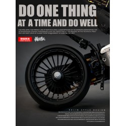 適用樂高中國積木1:5鈴木大BK街道大哈雷摩托車拼裝積木玩具模型