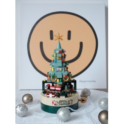 jaki佳奇圣誕樹積木音樂盒手工送女生女友女朋友的八音盒圣誕禮物 jaki佳奇圣誕樹積木音樂盒手工送女生女友女朋友的八音盒圣誕禮物