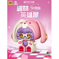 TOPTOY中國積木王者榮耀英雄屋蔡文姬妲己安琪拉男女益智拼裝玩具